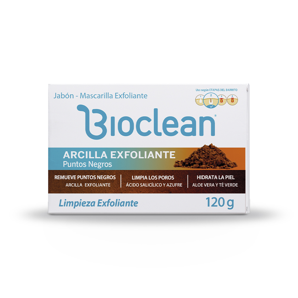 Bioclean Arcilla Exfoliante Jabón Mascarilla x 120 g